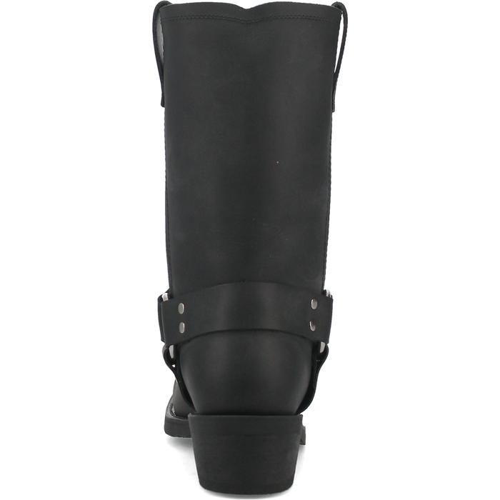 Dingo Men's Dean Leather Harness Boot in Black
