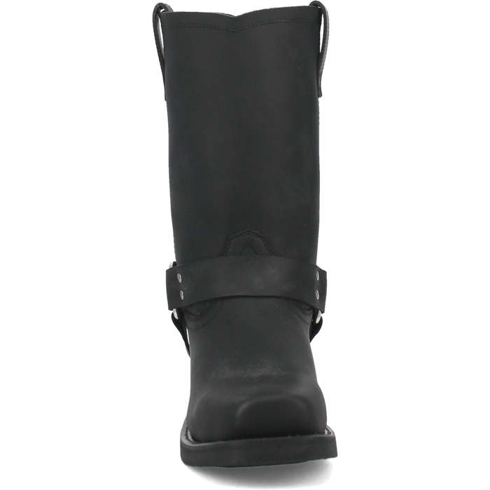 Dingo Men's Dean Leather Harness Boot in Black