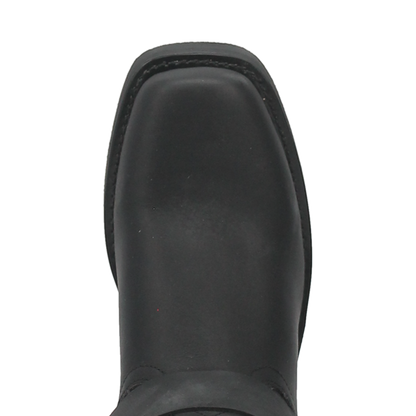 Dingo Men's Dean Leather Harness Boot in Black