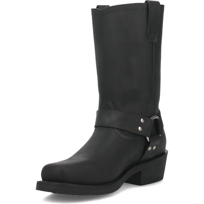 Dingo Men's Dean Leather Harness Boot in Black