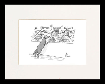 Dog Birthday Cards Cartoon Print