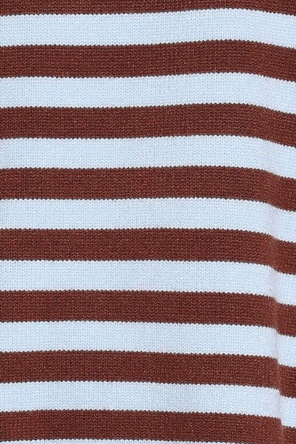 KNITWEAR Dominica Knit Sweater - Blue Chocolate Stripe