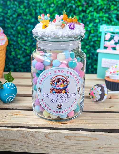 Easter Chocolate Candy Jar