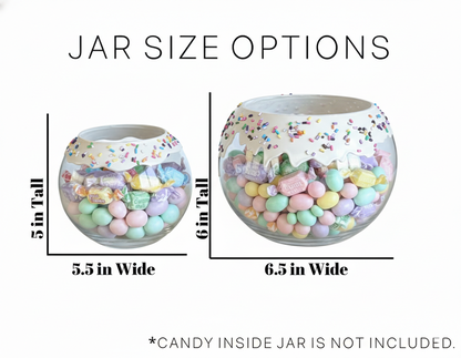 Easter Treats Candy Glass Candy Bowl