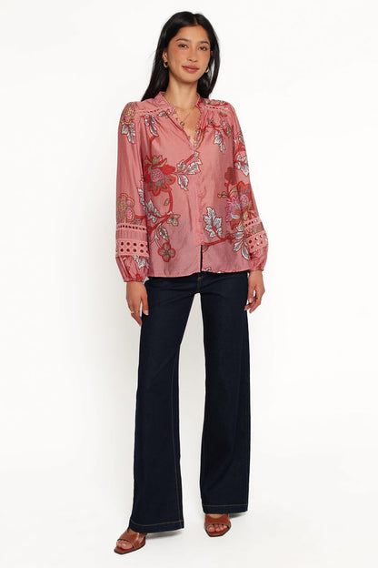 TOPS Eugenia Top - Pink Floral
