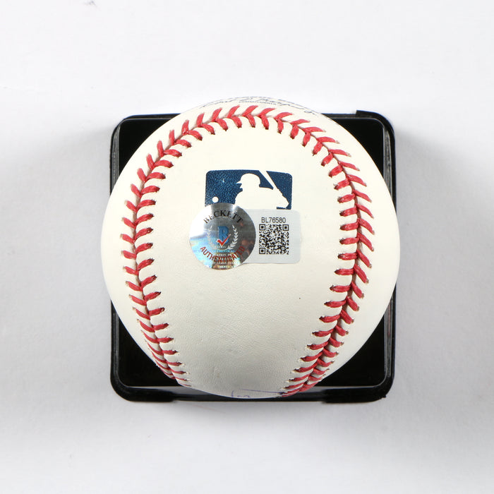 Evan Longoria Signed Official Major League Baseball - Inscribed "2023" - San Francisco Giants - Beckett COA