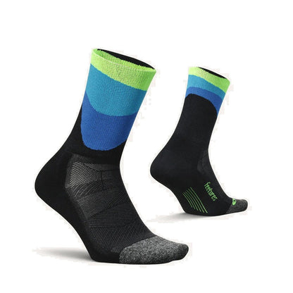 Feetures Elite | Light Cushion | Mini-Crew | Rhythmic Black