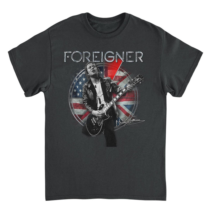 Foreigner Mick Jones Guitar Black T-Shirt