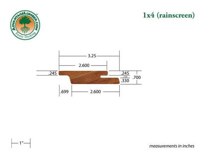 FSC® 1x4 Cumaru Rainscreen - Advantage Lumber
