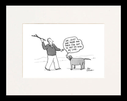 Get on with My Life Cartoon Print