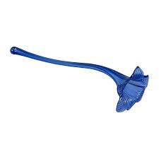 GLASS CANDLE SNUFFER IN BLUE