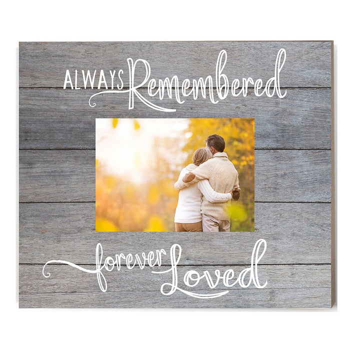 Gray Slat Photo Frame Always Remembered
