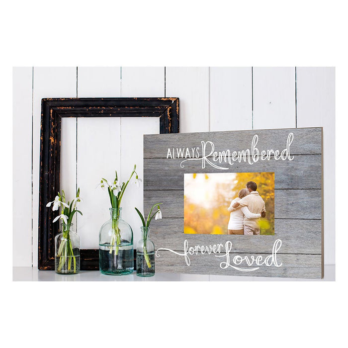 Gray Slat Photo Frame Always Remembered