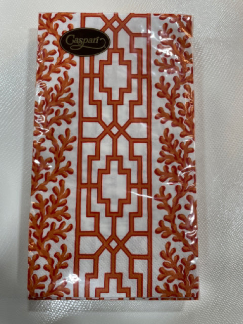 GUEST TOWEL CORAL AND TRELLIS