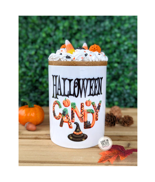 Halloween Trick or Treat Candy Jar 25oz