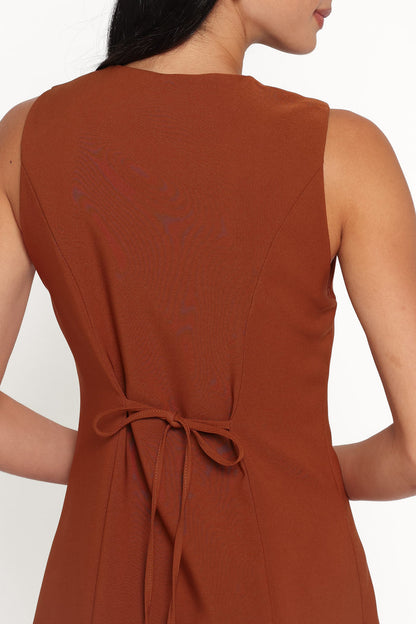 DRESSES Hanson Mini Dress - Chocolate Brown