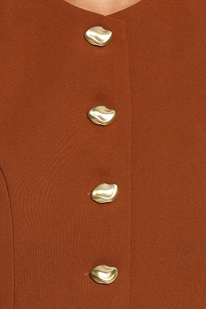 DRESSES Hanson Mini Dress - Chocolate Brown