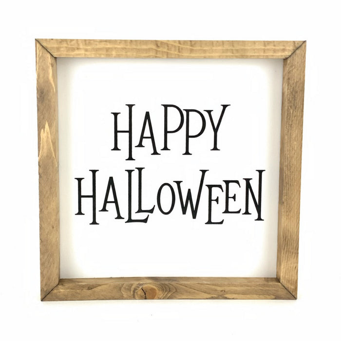 Happy Halloween Spooky <br>Framed Saying