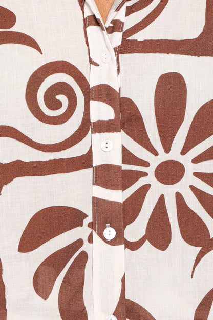 SETS Helga Short Set - Brown White