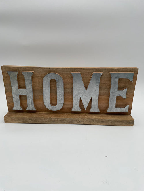 HOME WOOD SIGN