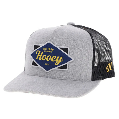 Hooey "Diamond" Logo Patch Hat in Grey