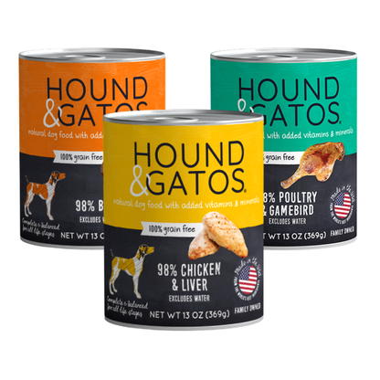 Hound & Gatos Canned Dog Food 13oz