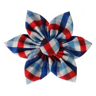 Huxley & Kent Pinwheel Flower in Picnic Check