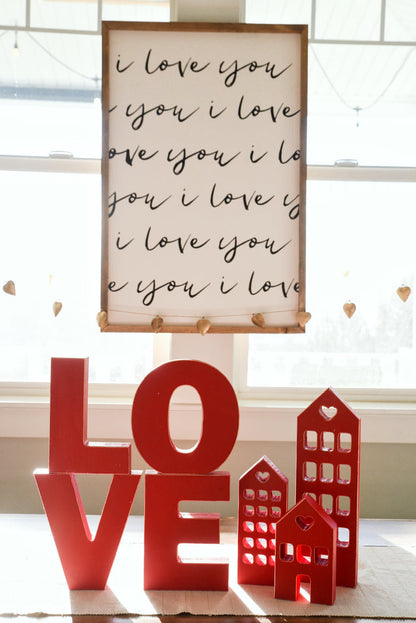 I Love You <br>Framed Saying