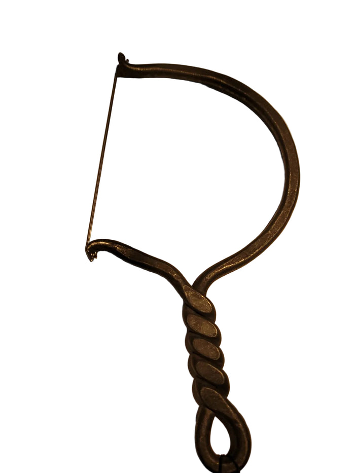 IRON  FORGED BALL CHEESE SLICER