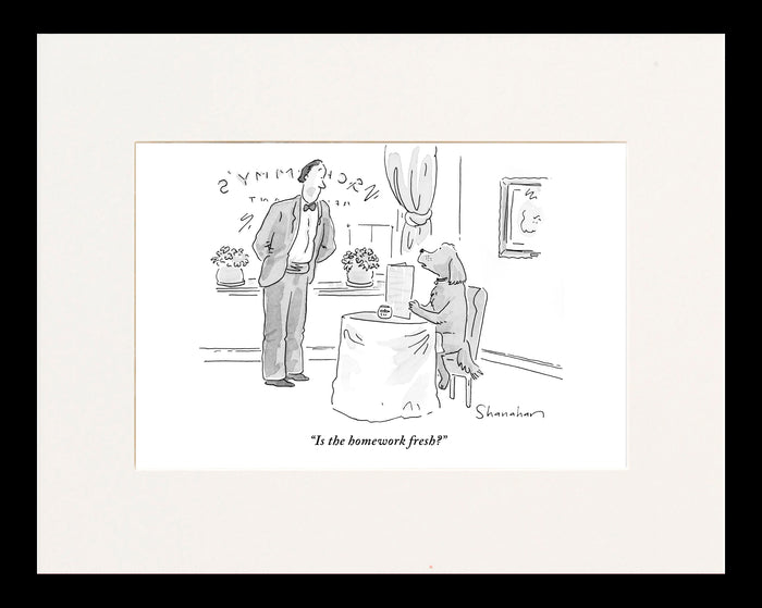 Is the Homework Fresh? Cartoon Print