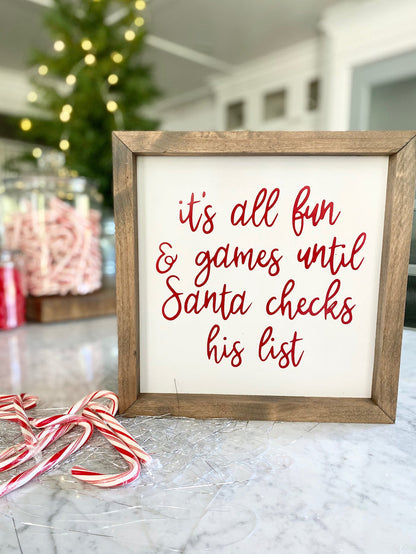 It's All Fun and Games Framed Print