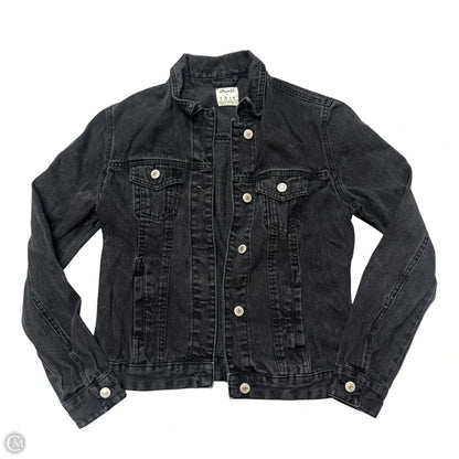 Jacket Denim By Denim And Company In Black Denim, Size: S