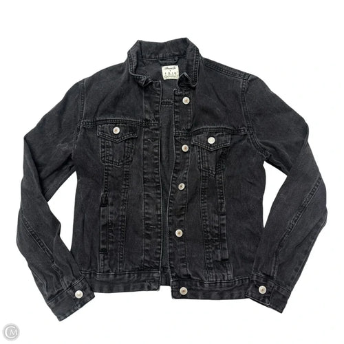 Jacket Denim By Denim And Company In Black Denim, Size: S