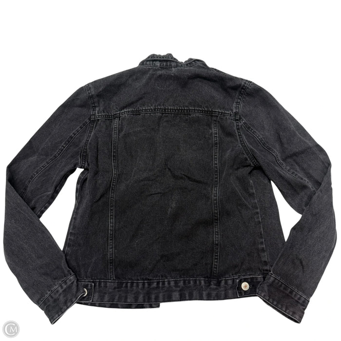 Jacket Denim By Denim And Company In Black Denim, Size: S