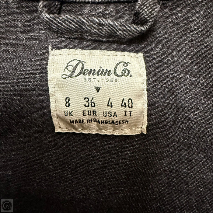 Jacket Denim By Denim And Company In Black Denim, Size: S