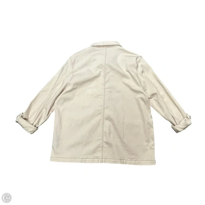 Jacket Denim By Well Worn In Cream Denim, Size: Xl