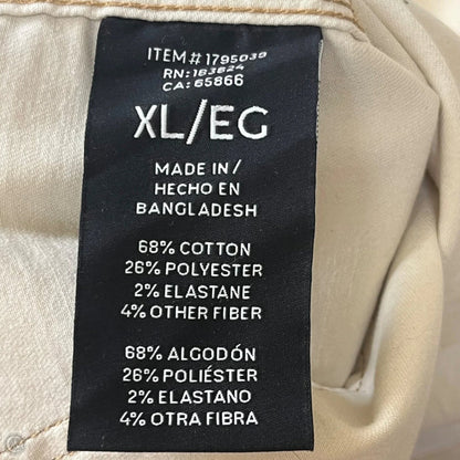 Jacket Denim By Well Worn In Cream Denim, Size: Xl