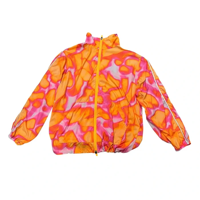 Jacket Windbreaker By Fabletics In Orange & Pink, Size: Xxs