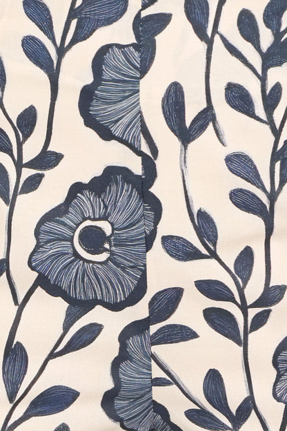 BOTTOMS Jensen Scallop Hem Pant - Blue Floral