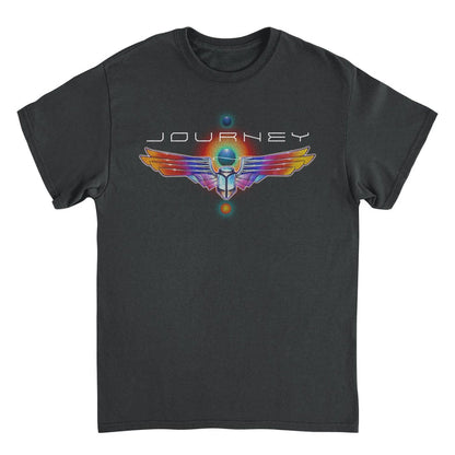 Journey Journey Logo Distress Scarab Black T-Shirt