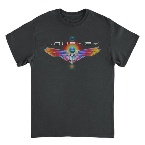 Journey Journey Logo Distress Scarab Black T-Shirt