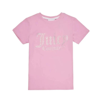 Juicy Couture Diamante Fitted Tee Junior