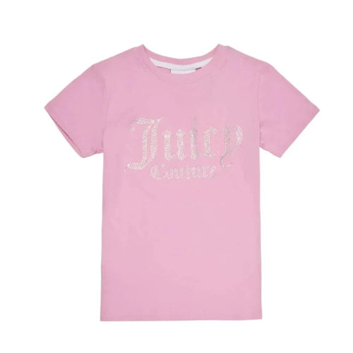 Juicy Couture Diamante Fitted Tee Junior