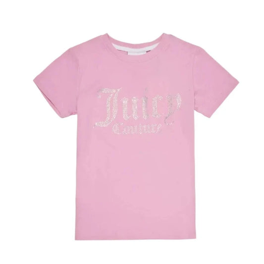 Juicy Couture Diamante Fitted Tee Junior