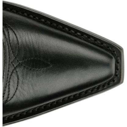 Justin Women's Hart 6" Snip Toe Leather Bootie in Black