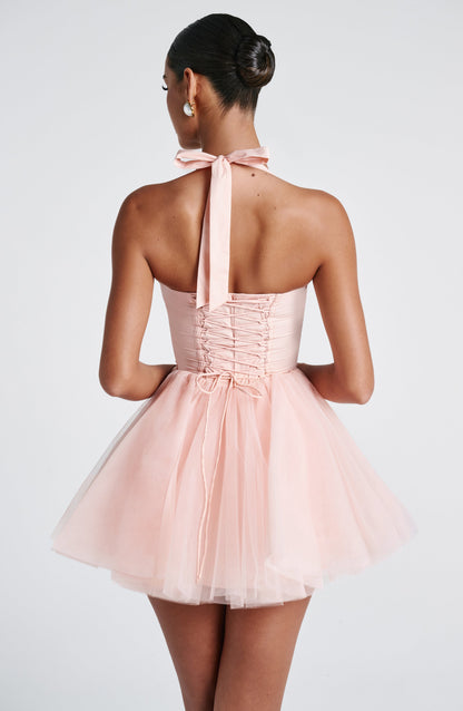 Keely Mini Dress - Soft Peach
