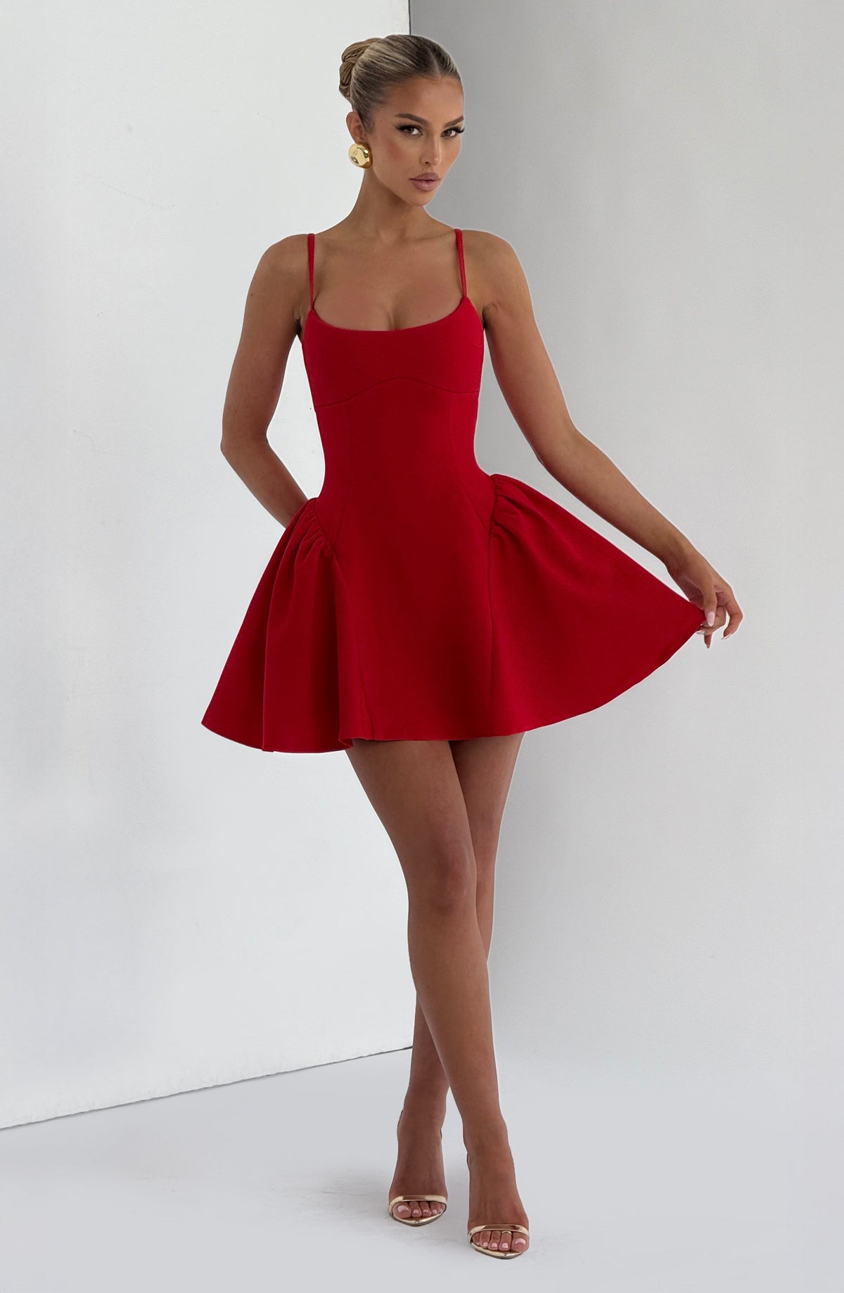 Kiah Mini Dress - Red