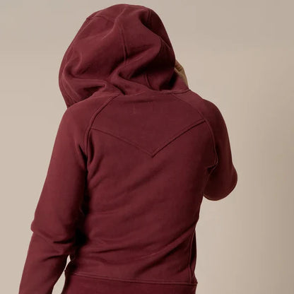 Kimes Ranch Women's Emma Zip Up Hoodie in Maroon