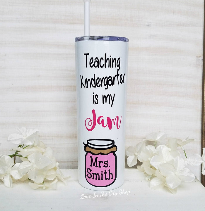 Kindergarten Teacher Metal Tumbler - love-in-the-city-shop