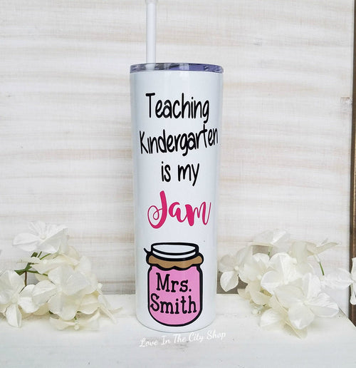 Kindergarten Teacher Metal Tumbler - love-in-the-city-shop